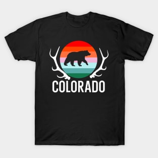 Colorado State Bear Adventure Travel Hiking Vintage Gift T-Shirt